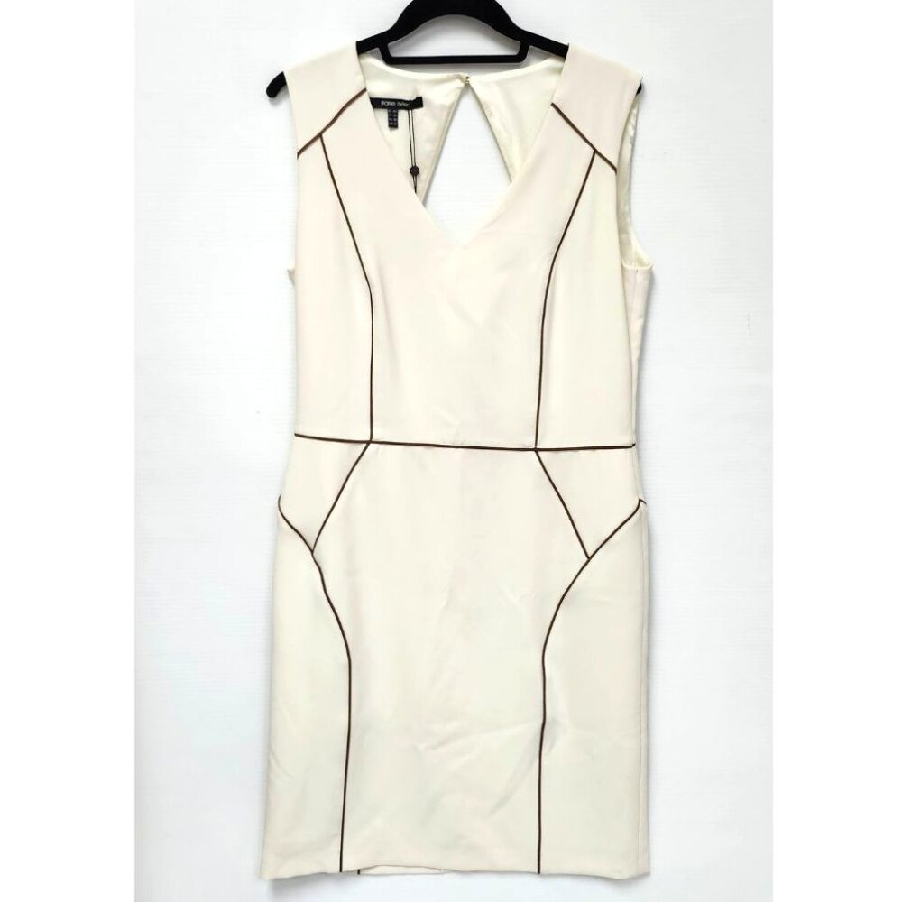 Marie Mero Women's Cream Sleeveless Midi Dress Size 4 & 8